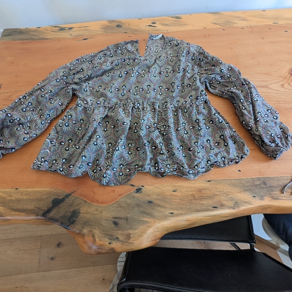 MIRTH Petaluma Top Womens Medium  Peach Oversized Blouse - Picture 7 of 7